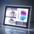 Customized Size Ultra Slim Single Side Advertising Digital Acrylic Led Light Photo Frame